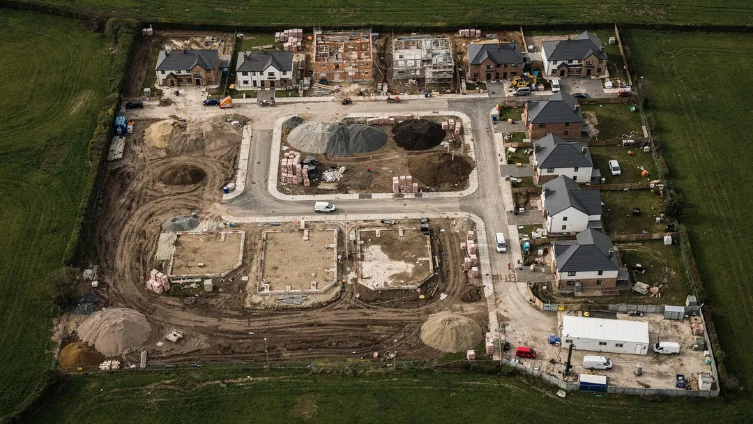 Orthomosaic of a housing development site