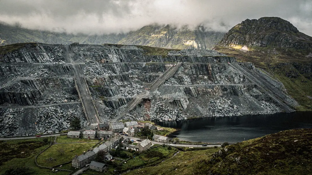 Aerial view, Wales